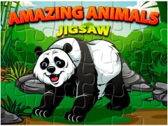 Spill Amazing Animals Jigsaw online