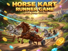 Spill Horse Kart Runner Game online