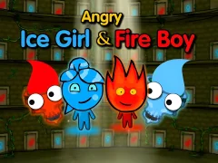 Spill Angry Ice girl and Fire boy online