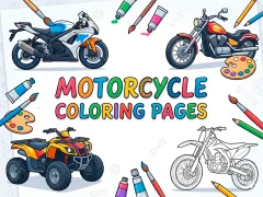 Spill Motorcycle Coloring Pages online