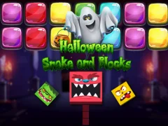 Spill Halloween Snake and Blocks online
