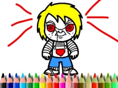 Spill Scary Boy Coloring Book online