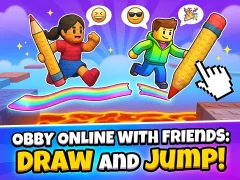 Spill Obby online with friends: Draw and Jump! online