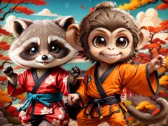 Spill Kung-Fu Little Animals online