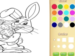 Spill Easter Bunny Coloring Book for Kids online