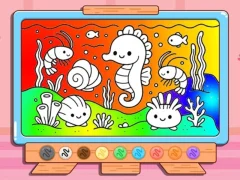 Spill Coloring Book: Kawaii Sea Animals online