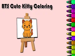 Spill BTS Cute Kitty Coloring online