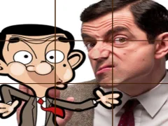 Spill Mr Bean Tile Puzzle online