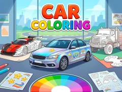 Spill Car Coloring online