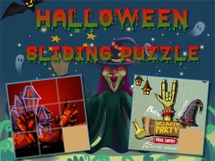 Spill Halloween Sliding Puzzle online