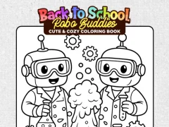 Spill Back to School: Robot Coloring Book online