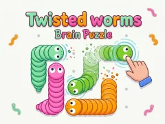 Spill Twisted worms Brain Puzzle online