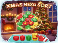 Spill Xmas Hexa Sort online
