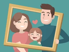 Spill Happy Family Puzzle online