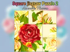 Spill Square jigsaw Puzzle 2  Assemble Flowers online