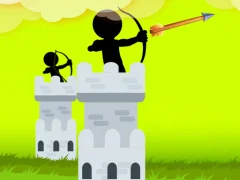 Spill Stickman Archer Castle online