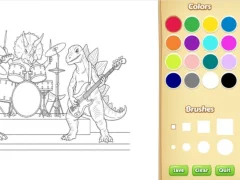 Spill Dinosaur Coloring Book For Kids online