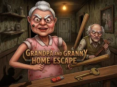 Spill Grandpa And Granny Home Escape online