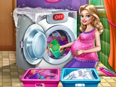 Spill Mommy washing clothes online