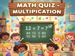 Spill Math Quiz - Multiplication online