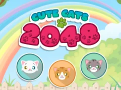 Spill Cute Cats 2048 online