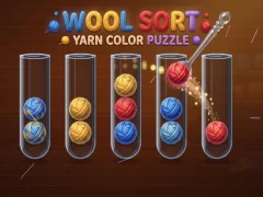Spill Wool Sort Yarn Color Puzzle online