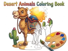 Spill Desert Animals Coloring Book online