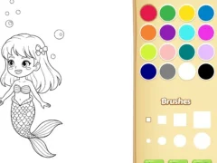 Spill Mermaid Coloring Book For Kids online