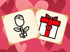 Spill Valentine Present Coloring online