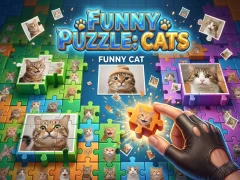 Spill Funny Puzzle: Cats online