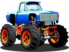 Spill Monster Truck Puzzle online