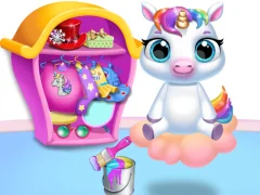Spill My Baby Unicorn - Pony Care 2 online
