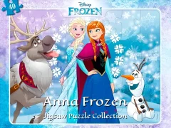 Spill Anna Frozen Jigsaw Puzzle Collection online