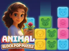 Spill Animal Block Pop Puzzle online