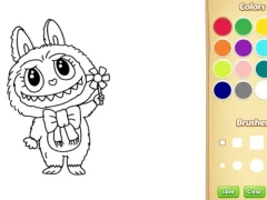 Spill Labubu Doll Coloring Book for Kids online
