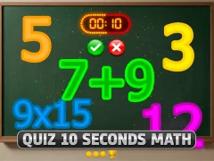 Spill Quiz 10 Seconds Math online