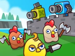 Spill Merge Cannon: Chicken Defense online