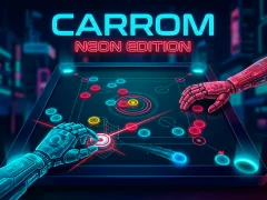 Spill Carrom Neon Edition online