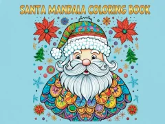 Spill Santa Mandala Coloring Pages online