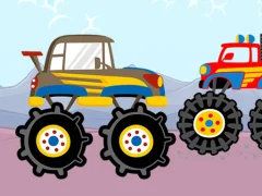 Spill Fun Monster Trucks Jigsaw online