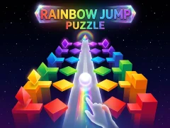 Spill Rainbow Jump Puzzle online