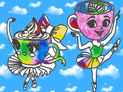 Spill Coloring Book for kids: Ballerina Cappuccina online
