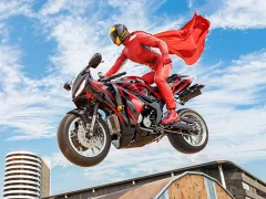 Spill Real Motorbike Super Hero Stunt 3D online