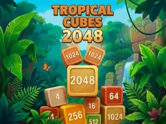 Spill Tropical Cubes 2048 online