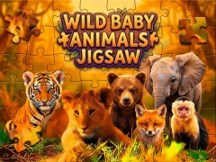 Spill Wild Baby Animals Jigsaw online