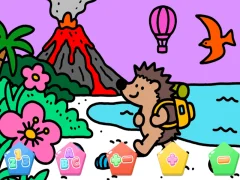 Spill Color By Code Volcano Hedgehog online