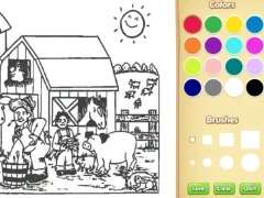 Spill Farm Coloring Book For Kids online
