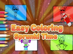 Spill Easy Coloring Sprunki Time online