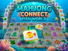 Spill Mahjong Connect Fish World online