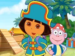 Spill Dora The explorer Dora's Pirate Boat Treasure Hunt online